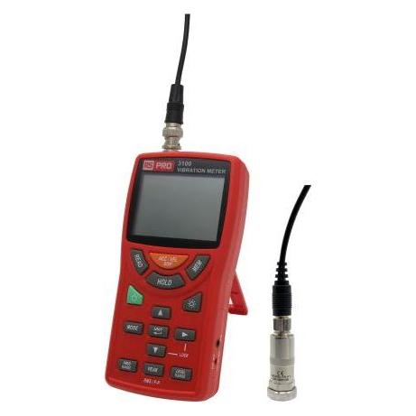 RS PRO 3100, Single Axis-Achsen LCD Schwingungsmessgerät 0.02 m/s 200 m/s (Schwingungsmessgerät) (2543500)