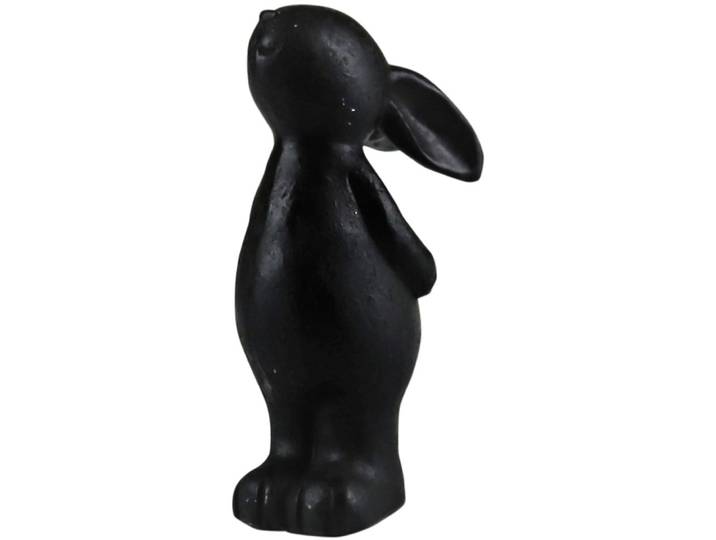 Dekofigur AM DESIGN stehender Hase , schwarz, B:5,5cm H:14cm, Polyresin, Dekofiguren, Dekofigur, Osterdekoration aus Polyresin