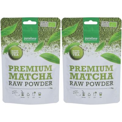 Purasana® Matcha Poeder x2 2x75 g Pulver