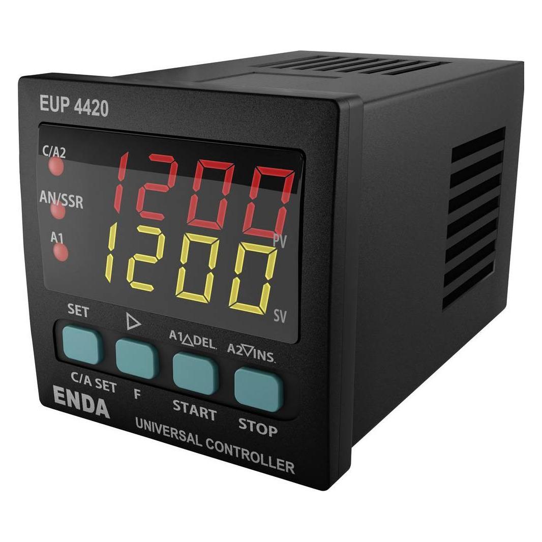 Enda EUP4420-230 PID Universalregler Pt100, J, K, L, T, S, R SSR, Relais 8A (B x H) 48mm x 48mm (EUP4420-230)