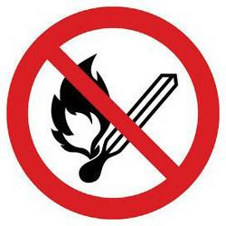 LAPP Verbotsschild Keine offene Flamme, Feuer, offene Zündquelle und Rauchen verboten 1 St. 83880190