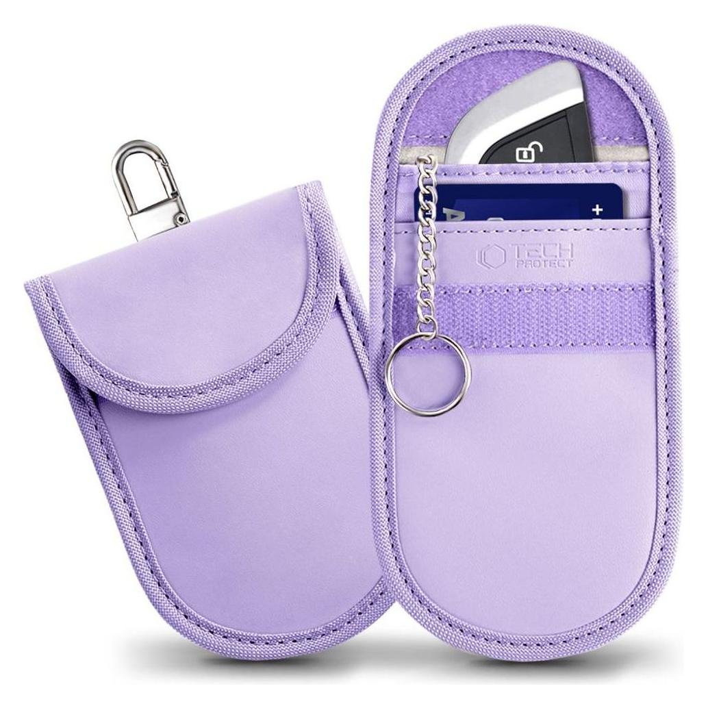 Tech-Protect KLR100 RFID Blocking Car Key Case - Purple (26208-0)
