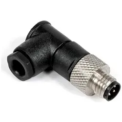 RS PRO M8 Rundsteckverbinder Stecker 3-polig / 4.0, Elektronikkabel + Stecker, Schwarz