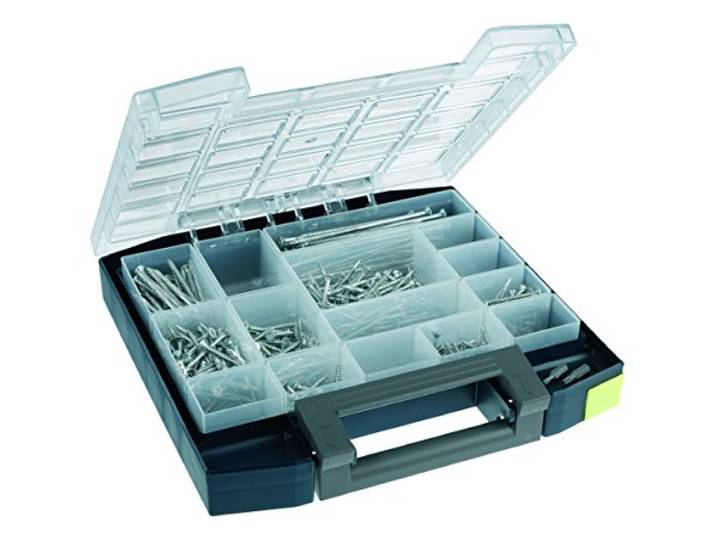 raaco 138314 Boxxser 55 5x5-15 Mallette de rangement\, Bleu/transparent