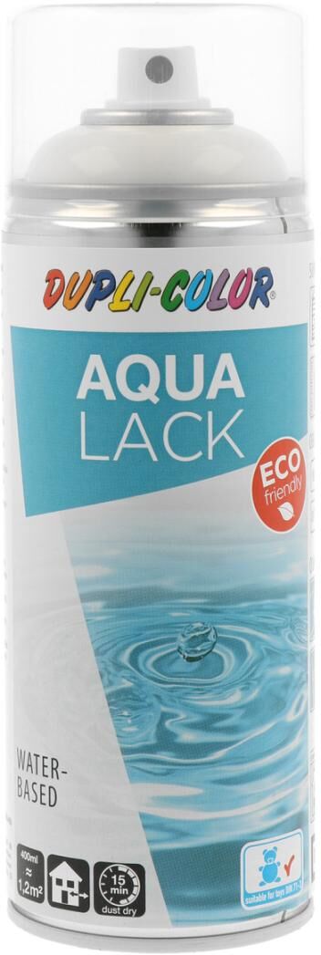 european aerosols DUPLI-COLOR AQUA RAL 9001 cremeweiß glanz, 350 ml