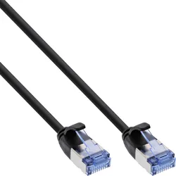 80er B-Pack INLINE Patchkabel slim, U/FTP PiMf, Cat,6A, schwarz, 2m
