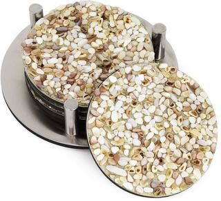 Sparkles Home Shell Coaster Set