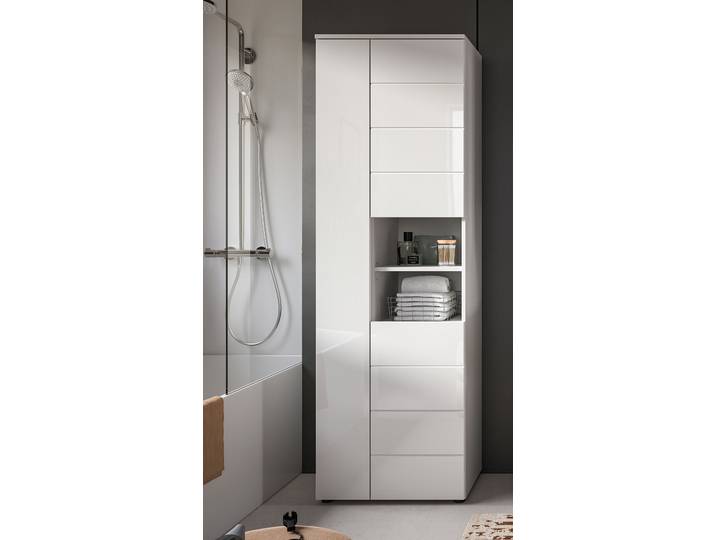 Colonne de salle de bain 60cm Blanc