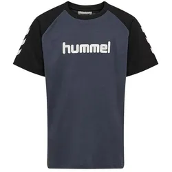 hummel, Jungen, Sportshirt, Logo (110, 116), Blau