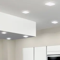 6er Set LED ALU Decken Panel Einbau Leuchte weiß Wohn Zimmer Design Beleuchtung Dielen Lampe SLIM