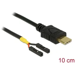 Delock Kabel USB Type-C™ Stecker > 2 x Pfostenbuchse einzeln Strom 10 cm