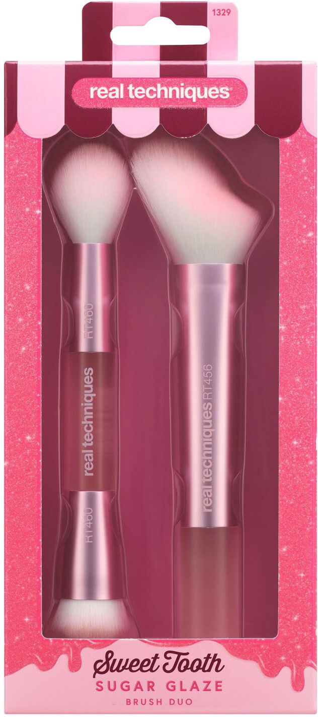 REAL TECHNIQUES Sweet Tooth Sugar Glaze Brush Duo Gift Set