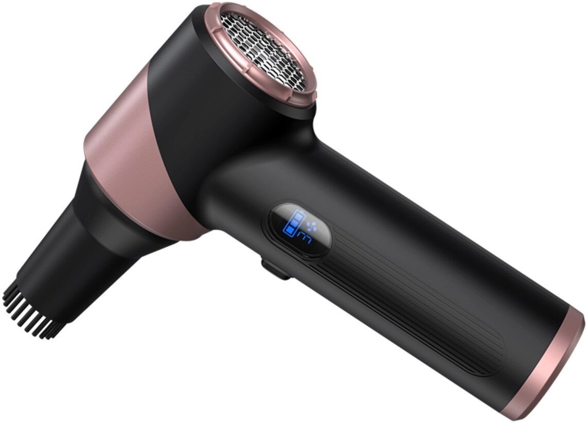INF Mini souffleur brushless 220W sans fil – 180000rpm, affichage HD, LED SOS, recharge Type-C 2.5h