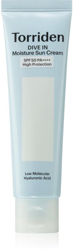 Torriden Dive In Moisture Sun Cream crème solaire visage pour un effet naturel SPF 50+ 60 ml