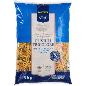 METRO-Chef Nudeln Fusilli Tricolore, Hartweizen, 5 kg