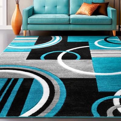 Well Woven Ruby Galaxy Waves Modern Geometric Area Rug
