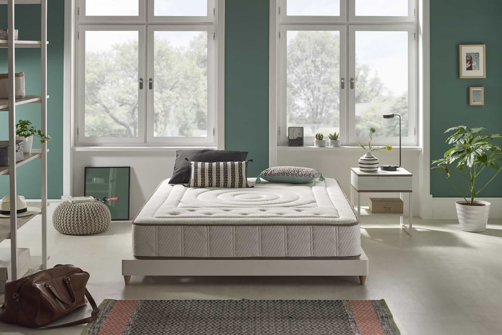 Moonia Matelas viscosoft - 160x200 cm - 27 cm Blanc 200x27x160cm