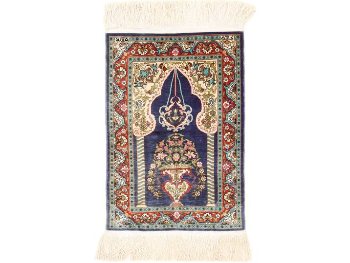 Hereke Seide Teppich 51x73 Handgeknüpft Orientteppich Seide
