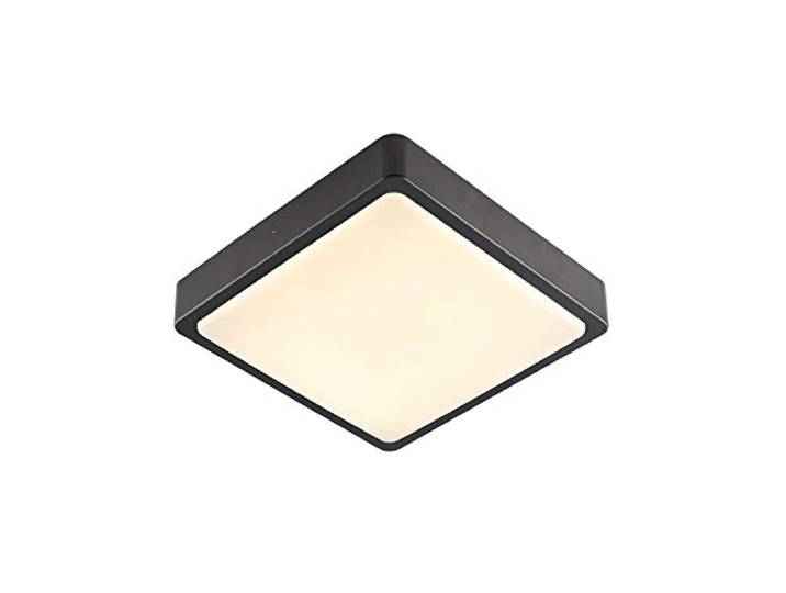 SLV AINOS Square Sensor Applique murale et de plafond pour murs\, chemins\, entrées\, spot LED extérieur\, lampe de jardin\, spot de plafond / IP65 18 W 1300 lm Anthracite