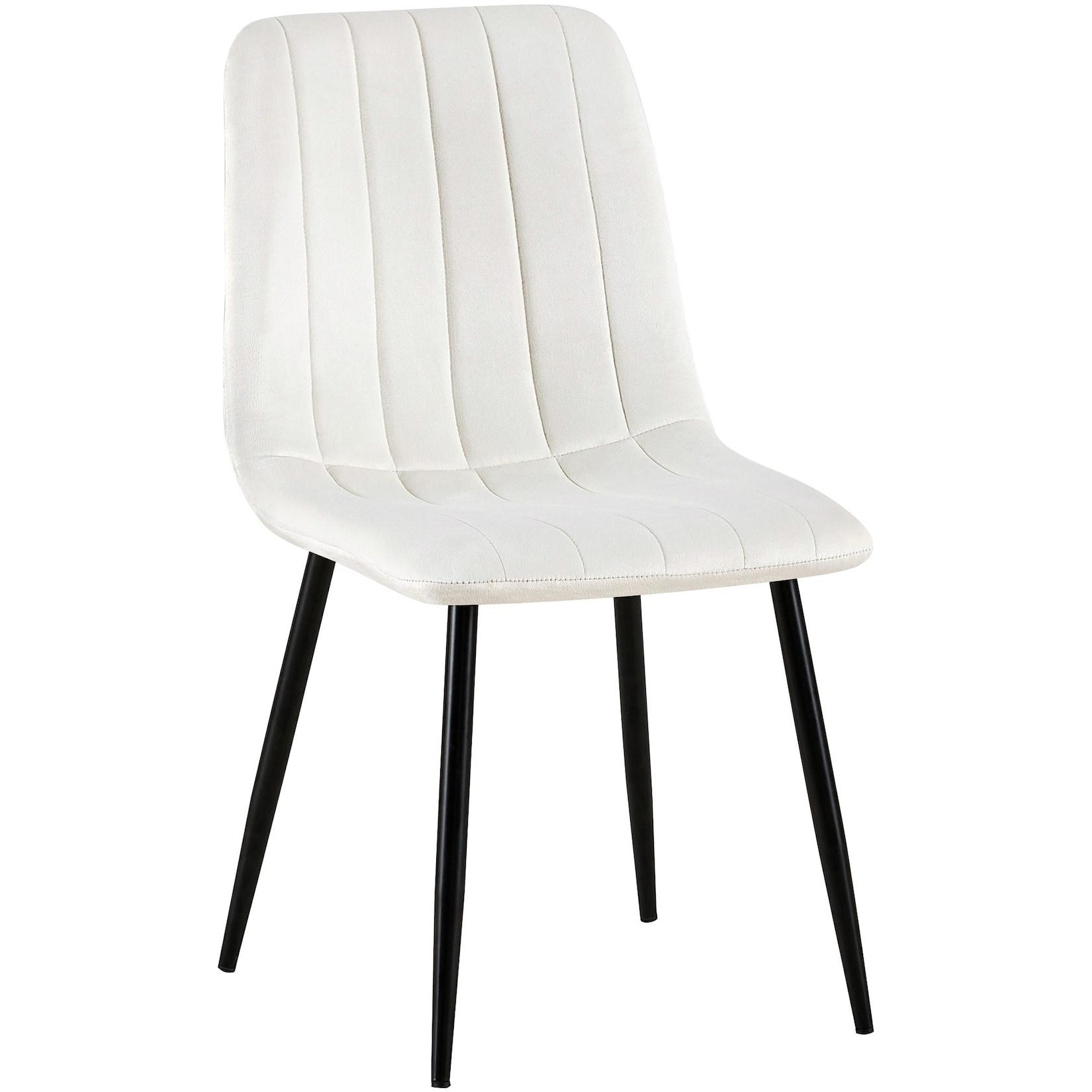 CLP Stuhl Dijon Samt Farbe: cremeweiß, Material: Samt