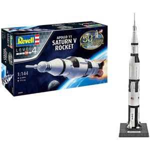 Revell Modellbausatz 04909 Apollo Saturn V, 82 Teile, Level 4, ab 12 Jahre, Maßstab 1:144