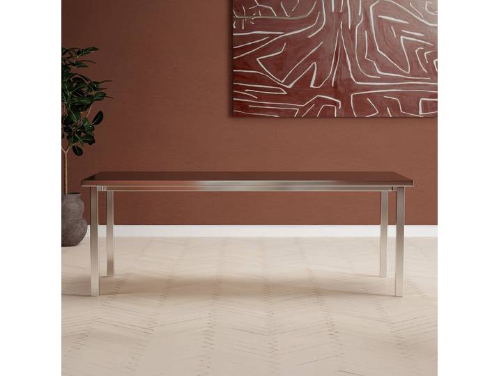 Nohr Eettafel Shontel RVS 210 x 95cm - Zilver
