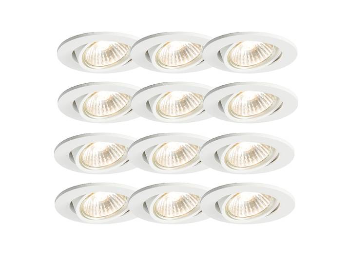 Ensemble de 12 spots encastrés blancs orientables - Cisco