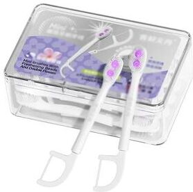 Uplift Treasures Mini Disposable Bubble Bead Toothbrush jasmine Purple