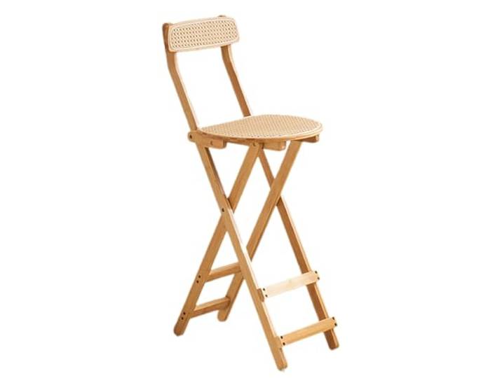Faltbänke , Barhocker aus Holz, Frühstücksbarhocker Holzoptik(Wood,L 69cm)