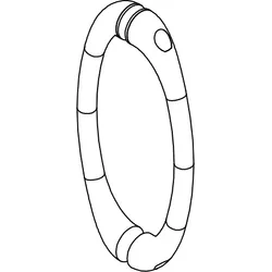 HSK Ersatzteile Bügelgriff (Bohrabstand 144 mm), Chrom, E100140-4-41 E100140-4-41
