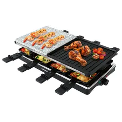 RACLETTE-GRILL 1400W, 8 Pfännchen