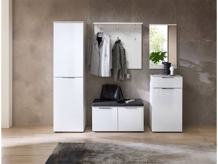 Kommode 53cm Weiß/Weiß
