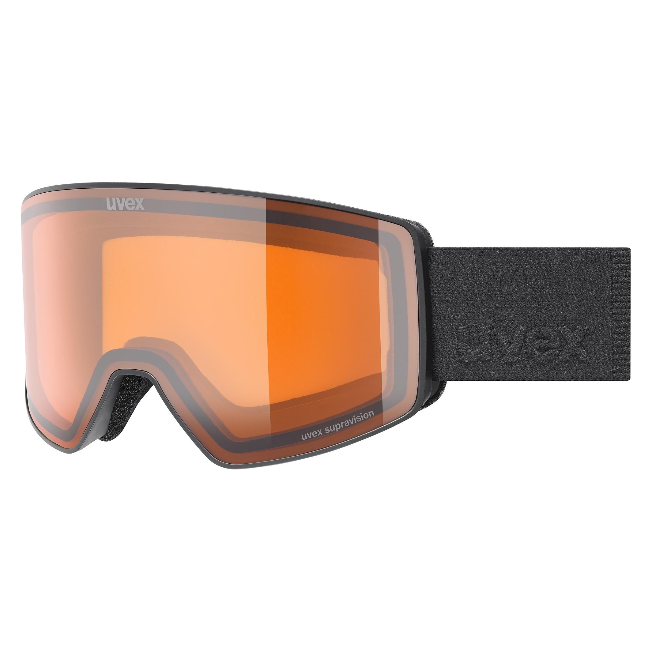 Uvex Skibrille Scenic LG - black matt/orange (72520650)