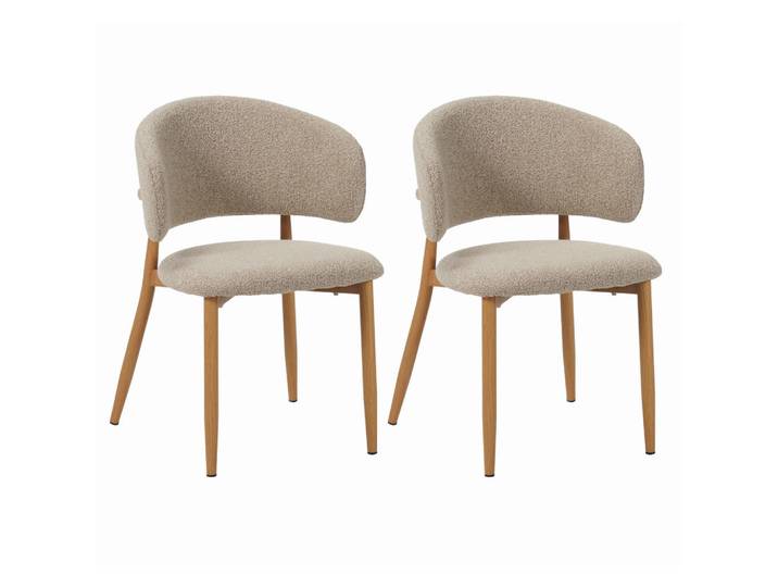 Livetastic Stuhl-Set Yuka Eiche, Sand, Metall, 54x79x54 cm, Esszimmer, Stühle, Esszimmerstühle, Esszimmerstühle-Set
