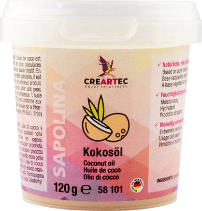 Kokosöl zur Seifenherstellung, 120 g