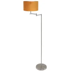 Mexlite Stehleuchte BELLA, 1-flammig, E27, IP20, stahl, Schirm gold STE-3877ST