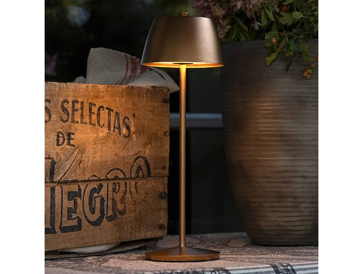 Lampe à poser LED 11 x 32 x 11cm Cuivre/Cuivre Aluminium, laqué LED non-remplaçables Module LED