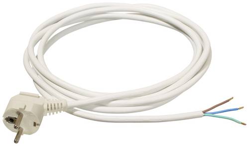 AS Schwabe 70838 Strom Anschlusskabel Weiß 2m
