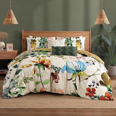 Zako Llc Radiance Floral Comforter Bed Set Multi Bright, King, Multi Bright