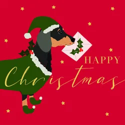 Servietten X-MAS DOG (LB 33x33 cm) - LB 33x33 cm