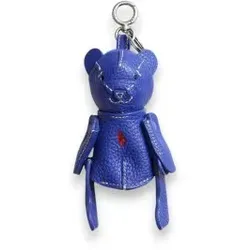 Polo Ralph Lauren für Damen. 427P13276009 Polo Bear Felltaschenanhänger blau (OSFA), Lässig, Leder