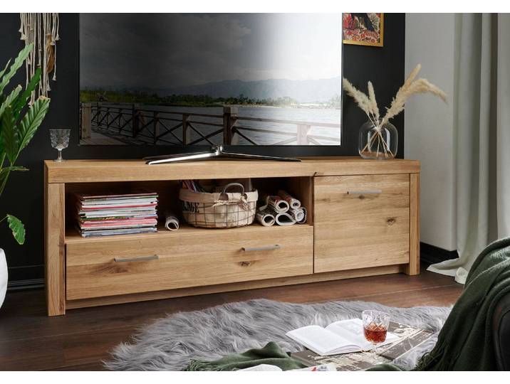 Lowboard Laura II in Wildeiche massiv geölt – Montierte Lieferung – 3%-Vorkasse-Rabatt