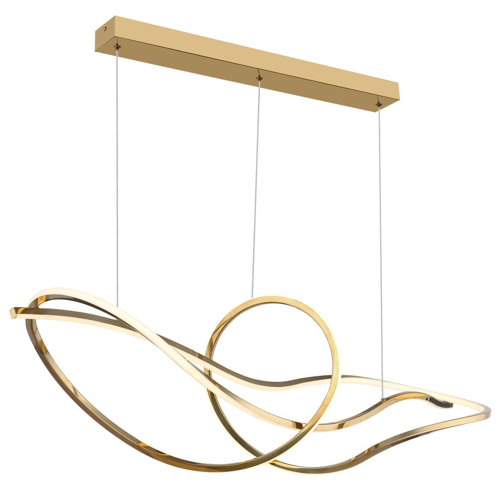 Globo Iduna moderne hanglamp goud/messing
