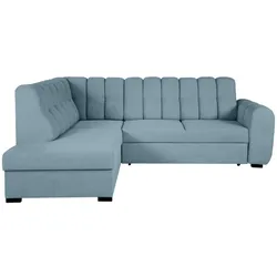 ECKSCHLAFSOFA Zoja links hellblau