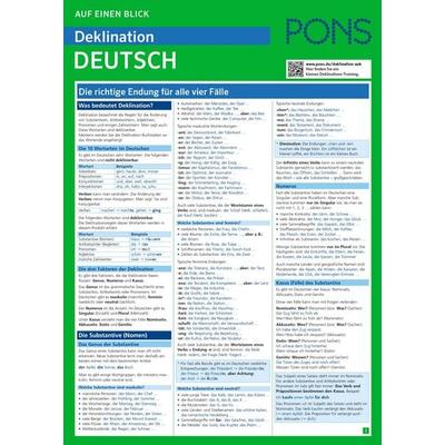 PONS Deklination Deutsch auf einen Blick, Taschenbuch von , PONS Langenscheidt GmbH, 978-3-12-562373-6