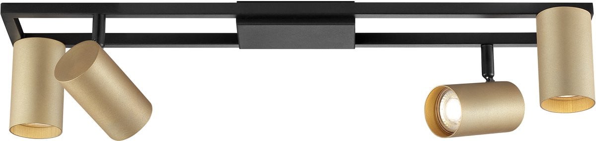 Brilliant Salor Plafondlamp - Modern LED - Zwart/Goud