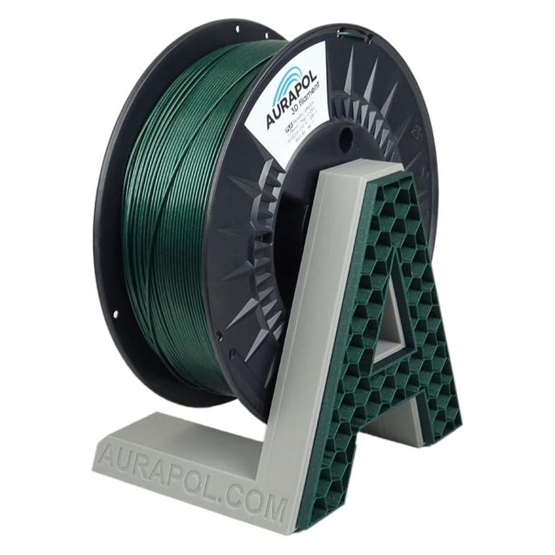 Creality Filament AURAPOL PLA Metallic 1,75mm 1kg - Green) (PLA, 1000 g, 1.75 mm) (72491767)