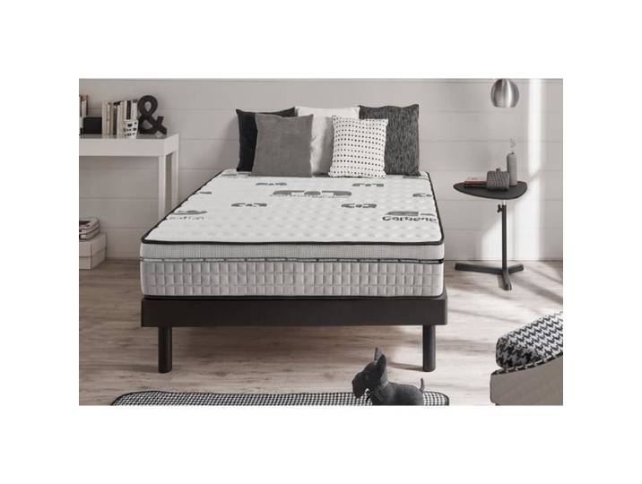 Matelas mousse à mémoire de forme TOP-CARBONE 160x200 cm - NATURALEX - Effet régénérateur - Anti-acarien