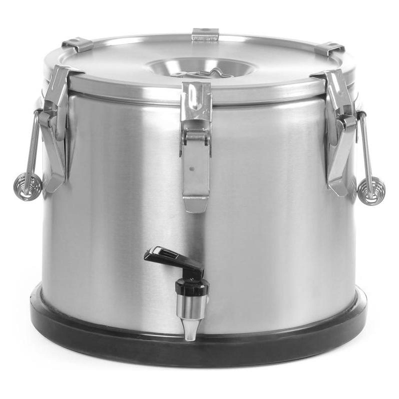 Hendi Isolierter tragbarer Behälter - mit Ablasshahn,, Profi Line, 15L, Ø330x(H)280mm (43145444)