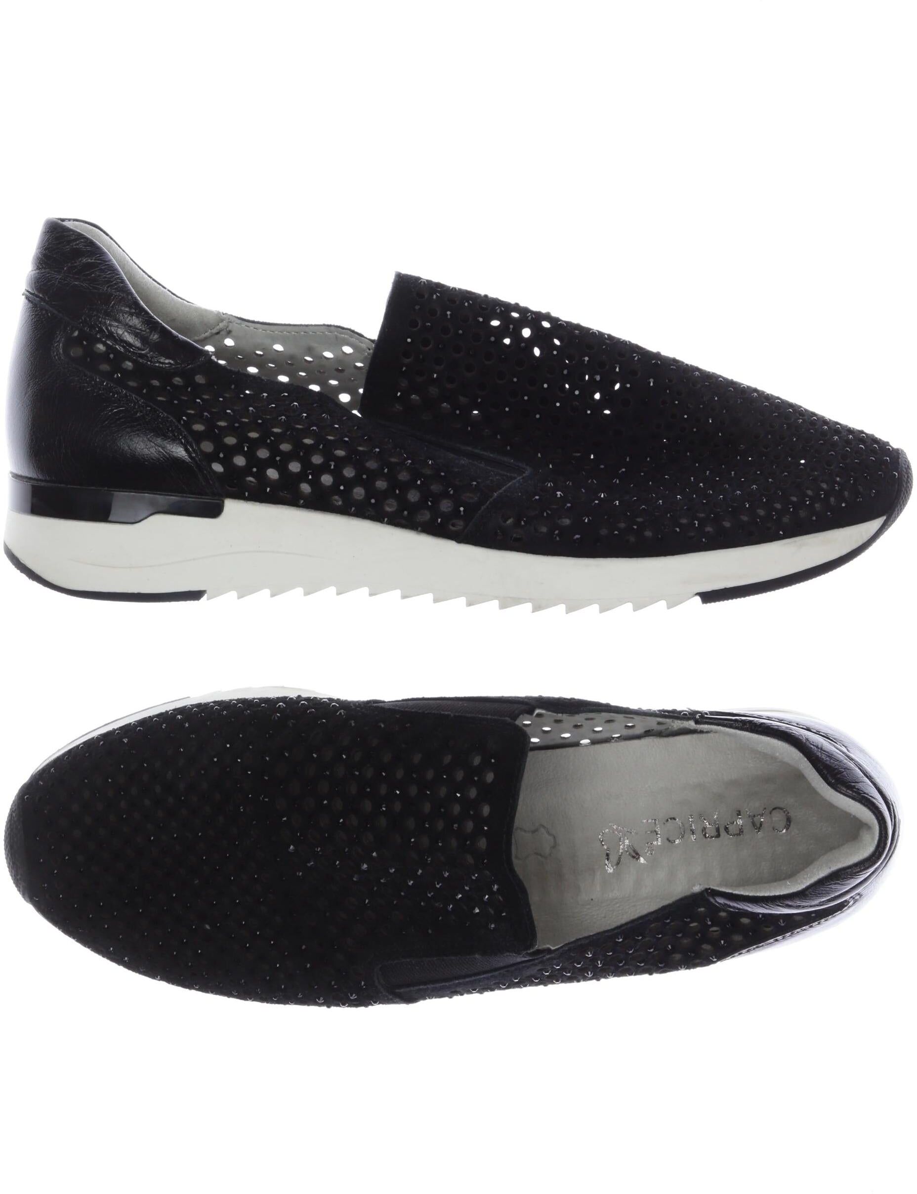 Caprice Damen Halbschuh, Schwarz, Gr. EU 39, Leder - Second Hand